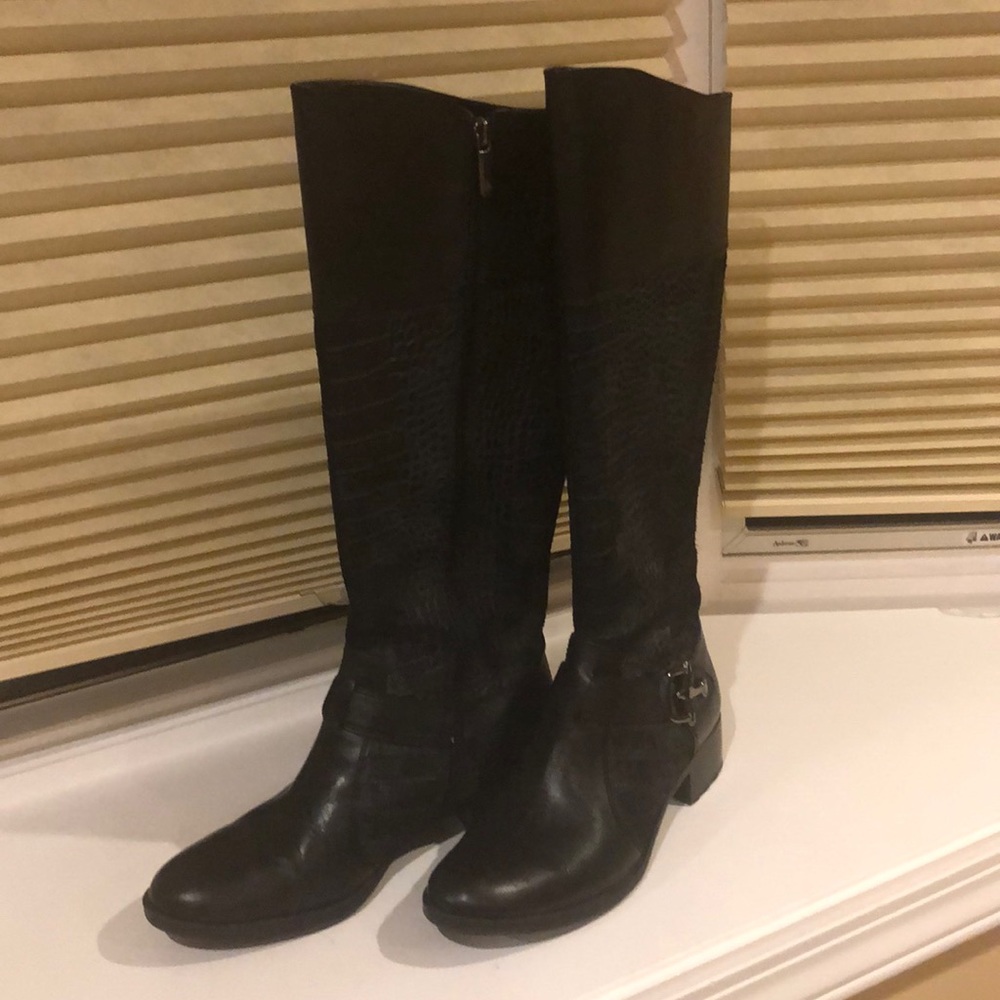 Leather riding boots size 8 1/2